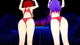 Ranma and Shampoo Dancing , juicy bodies with big tits & ass snapshot 2