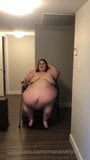 Out Of Breath SSBBW Gets Out Of Wheelchair And Waddles snapshot 1