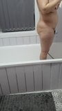 Step mom has sex and masturbate with jet washer in bathroom snapshot 4