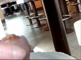 Pandora Wanks Cock and Inserts Stirer in Public McDonalds snapshot 5