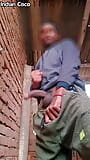 Horny boy risky outdoor masterbating in the stairs snapshot 13