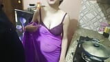 Desi Indian step mom surprise her step son Vivek on his birthday dirty talk in hindi voice  snapshot 6