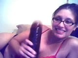 Inserimento di dildo nero con palla snapshot 1