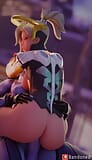 Mercy chevauche la grosse bite bleue de futa widowmaker snapshot 12