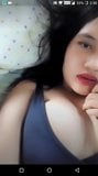 Gadis payudara besar Indonesia menggoda secara langsung snapshot 8