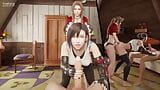 Tifa x Aerith, trio Tifa scopata da strapon mentre ti masturba snapshot 11