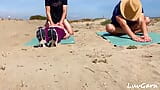 Yoga Instructor Cum Inside Hotwifes Pussy Outdoor While Her Husband Watch  Caught by Strangers snapshot 5