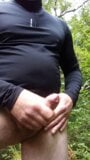 Cruising and Wanking my cock in the woods snapshot 9