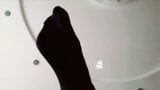 Spit and nylon pantyhose feet for you. snapshot 6
