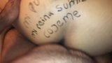 Wife getting pounded with kinky writing on her beautiful Ass snapshot 8