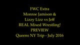 Monroe &amp; Lizzy vs Jeff Real lucha libre mixta snapshot 1