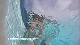 TEASER SHAMELESS TEEN COUPLE FUCKS IN PUBLIC POOL snapshot 1