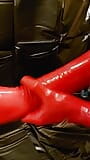 Today is it Red - Red Latex Gloves snapshot 8