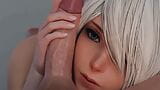 3D Compilation: NierAutomata Blowjob Doggystyle Anal Dick Ridding Uncensored Hentai snapshot 5