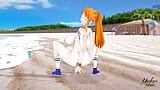 Nami de one piece es penetrada en una playa snapshot 2