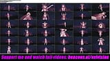 Hu Tao - Sexy Schoolgirl Uniform Dancing (3D Hentai) snapshot 9