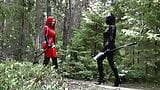 My Latex FemDom (very old) movies. Rubber Catsuits and Verbal Humiliation with JOI (Arya Grander) snapshot 5