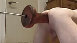 Hole Wrecking. Hard and fast workout with giant Dildo on the Fucking Machine snapshot 9