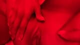 Monika Fox अश्लील लंड चुसाई और लाल कमरे में मुठ्ठी घुसाना snapshot 5