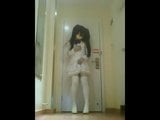 white kigurumi masturbating snapshot 3