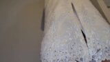 Vintage Very Noisy Satin Wedding Dress with a Silky Lining. snapshot 15