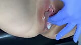 Ginecologista se masturba raspada aberta e cremosa pingando buceta molhada snapshot 19