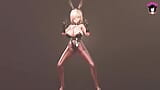 Asuna ตัวหนา - เต้นในชุดกระต่ายเซ็กซี่ (เฮนไต 3D) snapshot 3