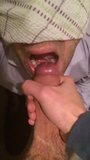 Chico toma la carga de semen en su lengua y traga 5 snapshot 3