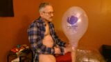 Balloonbanger 68) Three Med Size Balloons - Pop Jerk Cum - Daddy snapshot 10