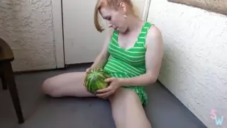 Tranny Fucks Watermelon
