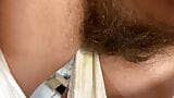 Dirty white panty with hairy bush snapshot 7