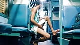 Men in train having fun with his sexy dick cum snapshot 7