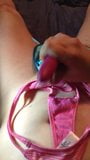 Rubbing My Step Mom Dildo On My Cock And Cum In Her Pink Panties snapshot 7