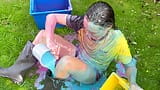 A welly boot gunging - sprudelnder warmer spaß snapshot 15