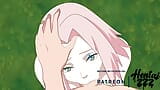 SASUKE FODENDO SAKURA EM PÚBLICO (NARUTO HENTAI) snapshot 11