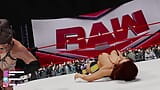3 boyutlu WWE Becky Lynch kadınlar güreşiyor snapshot 9