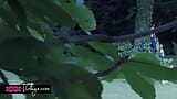 Pirang semok menjadi nakal di hutan snapshot 8