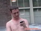 Amateur dudes jerking off their massive dicks after shaving snapshot 8