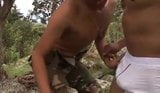 Colombian-Soldiers Bareback Outdoors snapshot 3