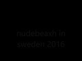 Horney auf Nudebeach Schweden 2016 snapshot 1