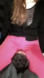 Facesitting session in pink leggings! snapshot 8