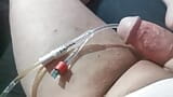 Jerking off with catheter snapshot 7