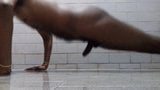 Nude push ups and my dick disturbing to do masturbation snapshot 2