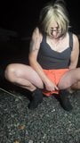 shemale desperate to pee outdoors snapshot 7