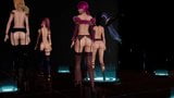 R18-MMD KDA - Popstars Ahri Akali Evelynn Kaisa danse nue snapshot 6