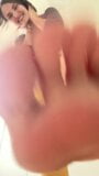 Giantess girl play with you with feet socks crushed snapshot 10