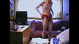 Two Strip Wank Hump Masturbation at one Day with my first HI8 Camera snapshot 9