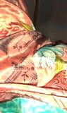 Satyna jedwabna pokojówka sari ręczna robota snapshot 5