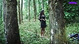 Indische schattige tiener geneukt in het bos hardcore snapshot 1