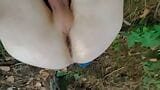 Outdoor + risky + eating heaps of precum = cumming twice in own mouth snapshot 14